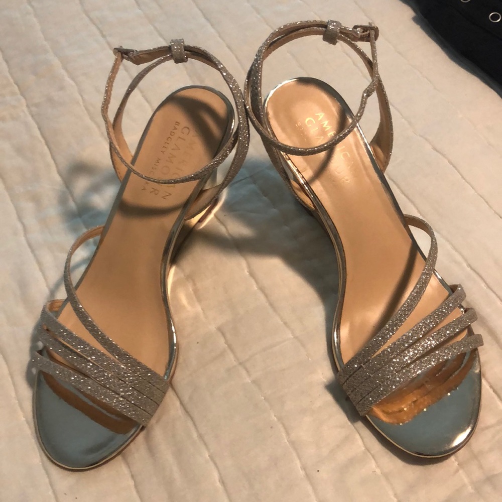 Golden Strappy Sandals